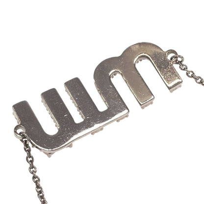 MIUMIU Rhinestone Bracelet Metal Ladies [Used]
