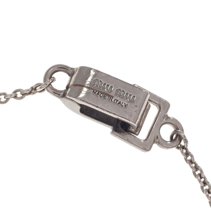 MIUMIU Rhinestone Bracelet Metal Ladies [Used]