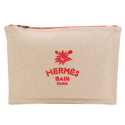 HERMES Yotting pouch Accessory pouch Tower ash Ladies [Used]