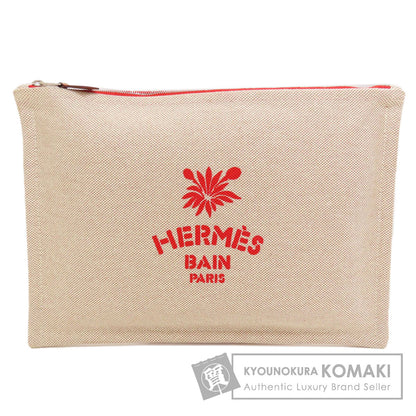 HERMES Yotting pouch Accessory pouch Tower ash Ladies [Used]