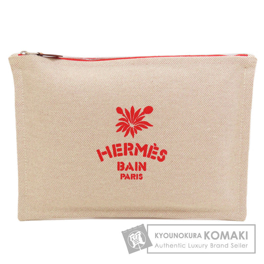 HERMES Yotting pouch Accessory pouch Tower ash Ladies [Used]