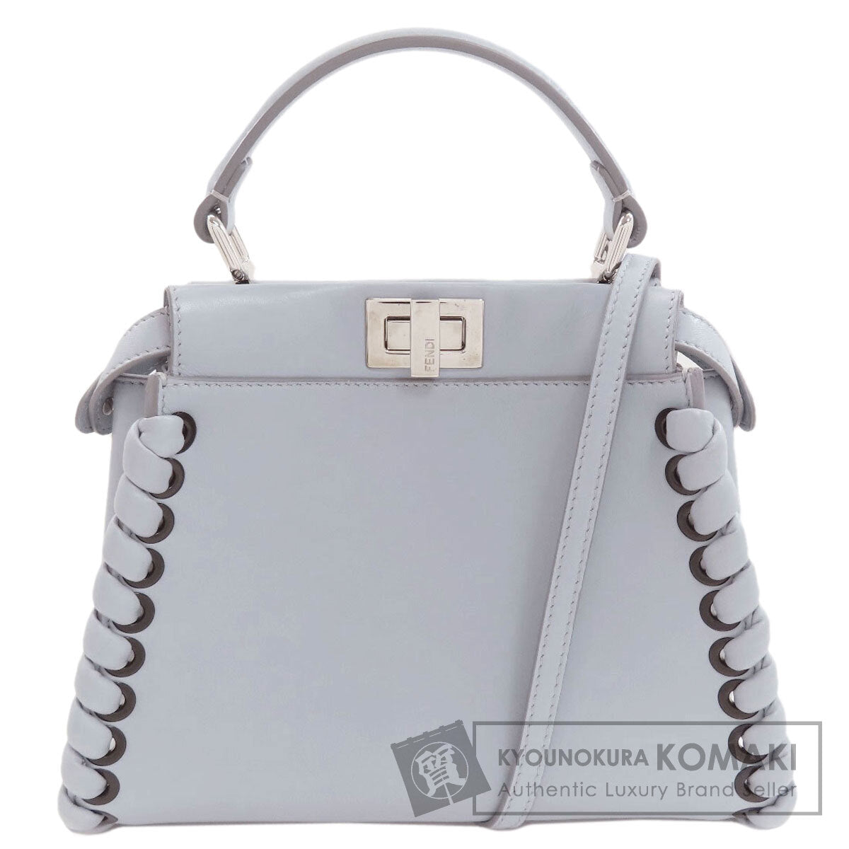 FENDI Peekaboo Mini 2WAY Handbag Calf Ladies [Used]