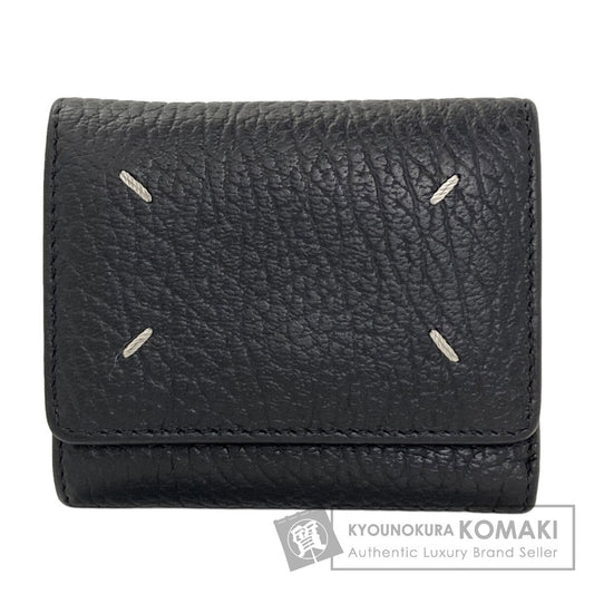 MaisonMargiela 4 stitches Tri-fold wallet (with Coin Pocket) Leather Ladies [Used]