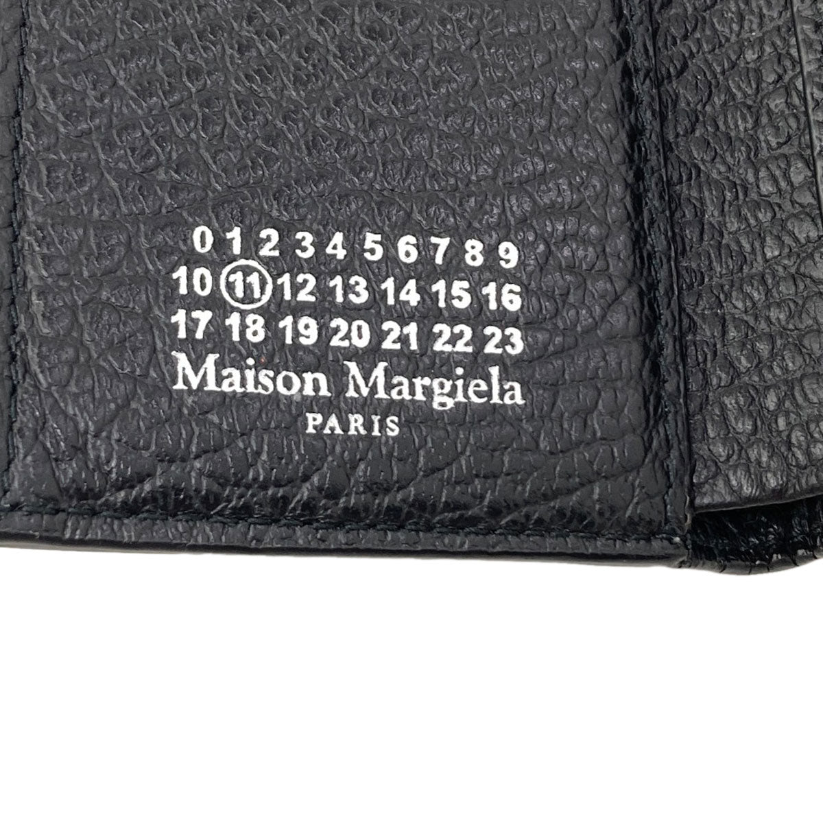 MaisonMargiela 4 stitches Tri-fold wallet (with Coin Pocket) Leather Ladies [Used]
