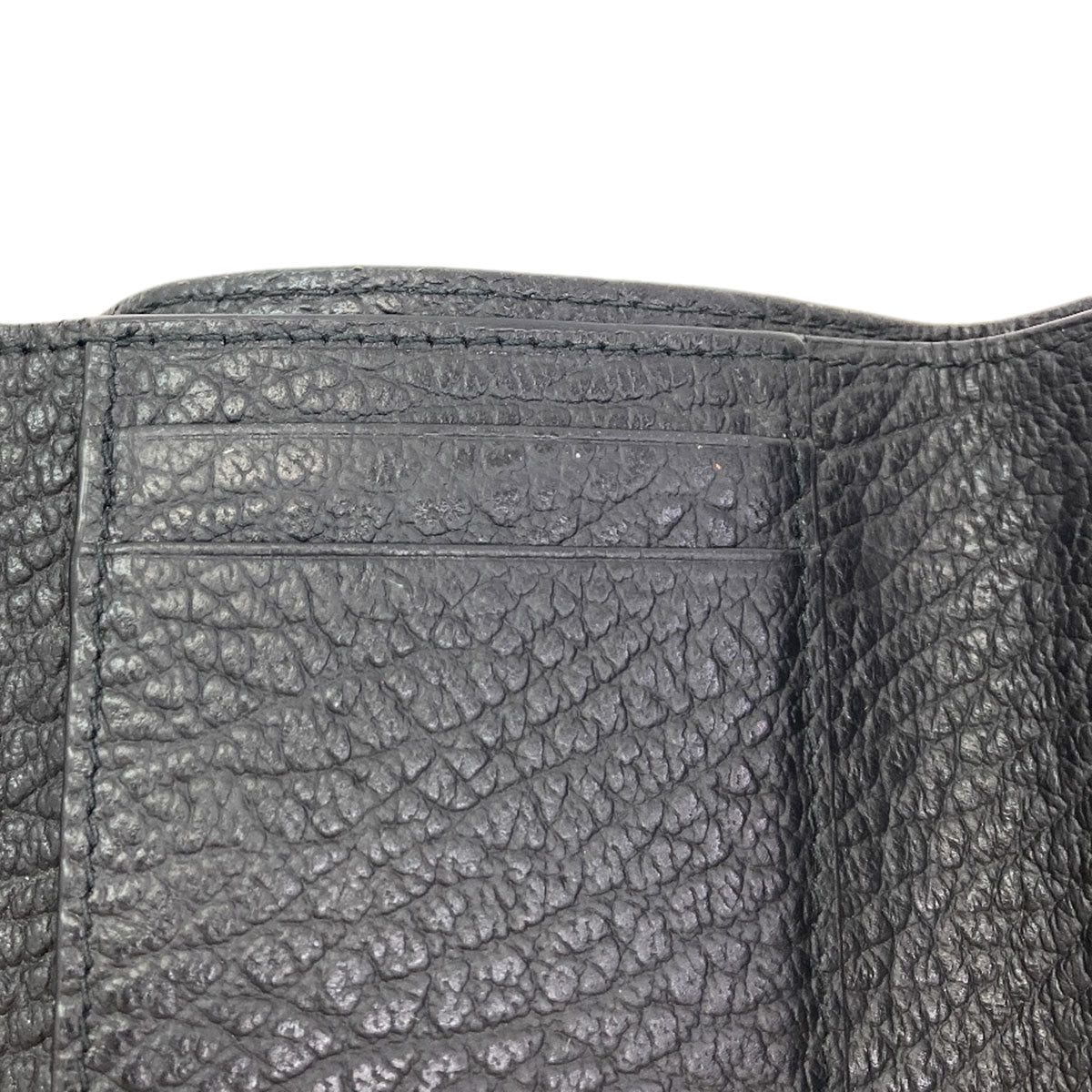 MaisonMargiela 4 stitches Tri-fold wallet (with Coin Pocket) Leather Ladies [Used]