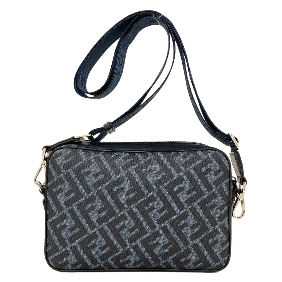 FENDI Diagonal Camera Case Shoulder Bag Calf Ladies [Used]