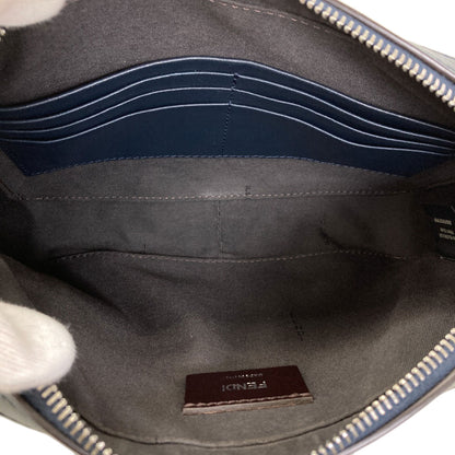 FENDI Diagonal Camera Case Shoulder Bag Calf Ladies [Used]