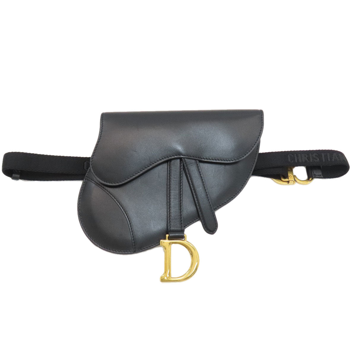 CHRISTIAN DIOR saddle Hip bag, waist bag Calf Ladies [Used]
