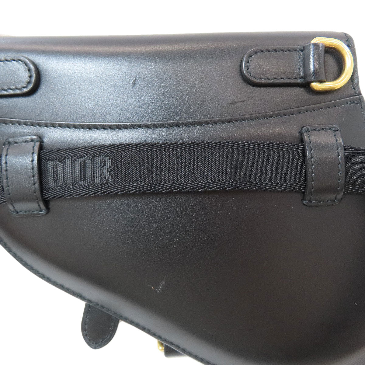 CHRISTIAN DIOR saddle Hip bag, waist bag Calf Ladies [Used]