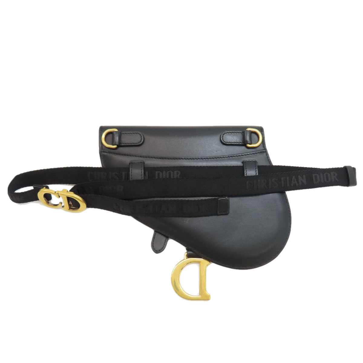 CHRISTIAN DIOR saddle Hip bag, waist bag Calf Ladies [Used]