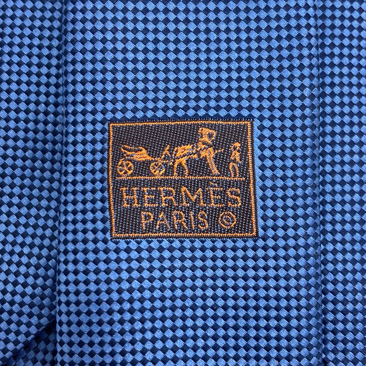 HERMES Saint Honoré tie Silk mens [Used]