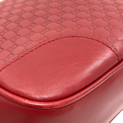 GUCCI 449413 Outlet GG Signature Microsima Long Shoulder Shoulder Bag Leather Ladies [Used]