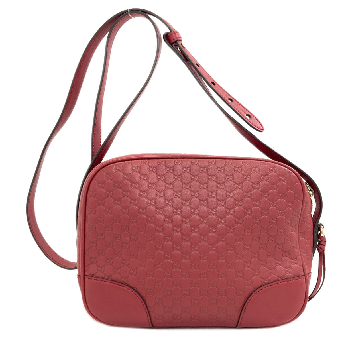 GUCCI 449413 Outlet GG Signature Microsima Long Shoulder Shoulder Bag Leather Ladies [Used]