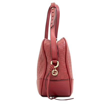 GUCCI 449413 Outlet GG Signature Microsima Long Shoulder Shoulder Bag Leather Ladies [Used]