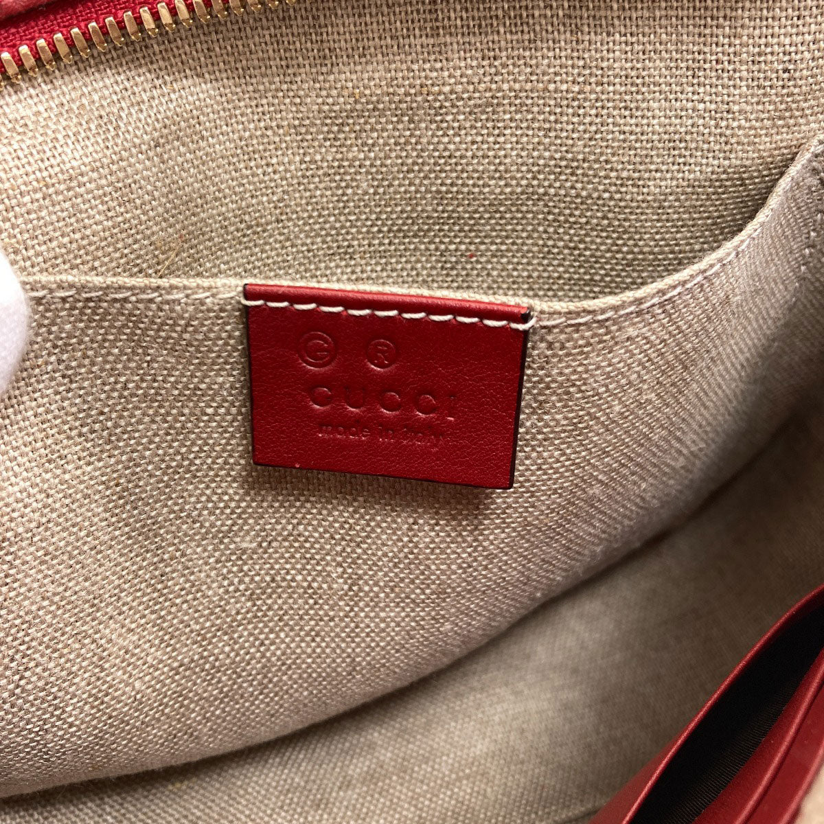 GUCCI 449413 Outlet GG Signature Microsima Long Shoulder Shoulder Bag Leather Ladies [Used]