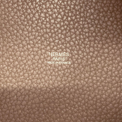 HERMES Picotin Lock PM Etoupe SilverHardware Handbag Taurillon Clemence Ladies [Used]