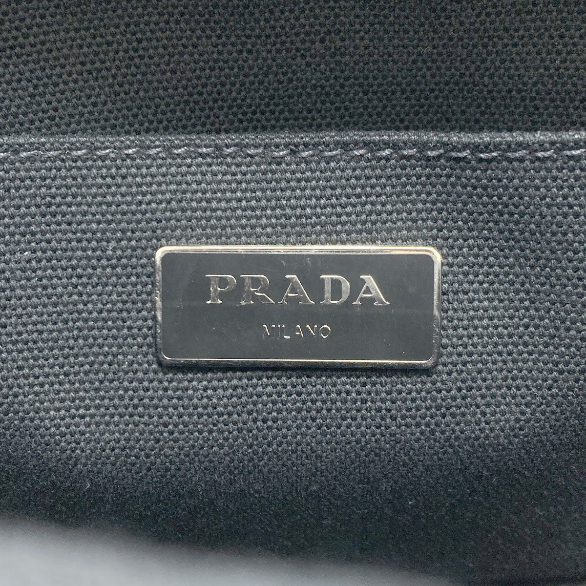 PRADA Canapa Mini Leopard Pattern 2WAY Handbag Canvas Ladies [Used]