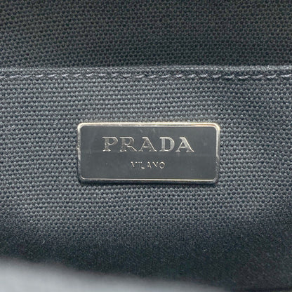 PRADA Canapa Mini Leopard Pattern 2WAY Handbag Canvas Ladies [Used]