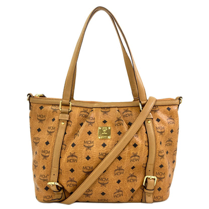 MCM logo Tote Bag Leather Ladies [Used]