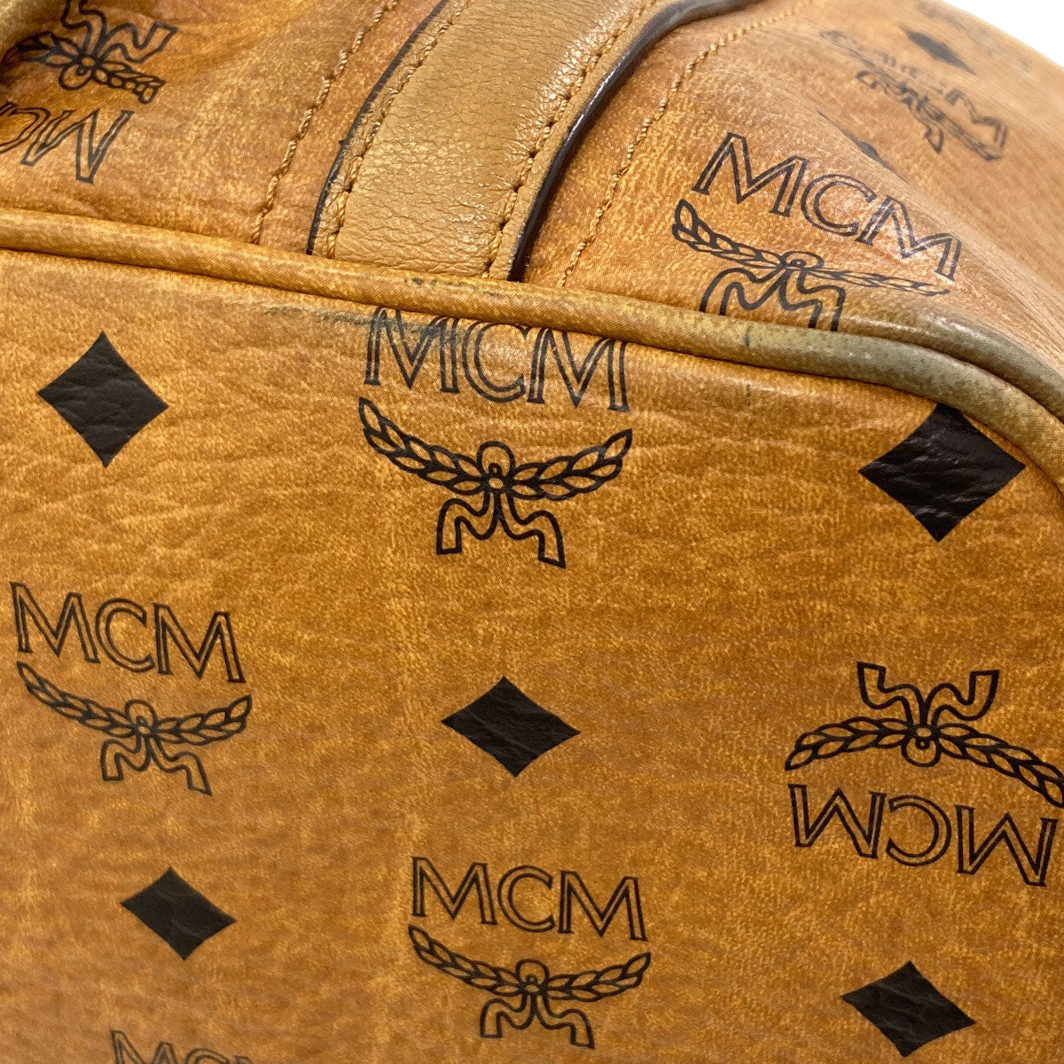 MCM logo Tote Bag Leather Ladies [Used]