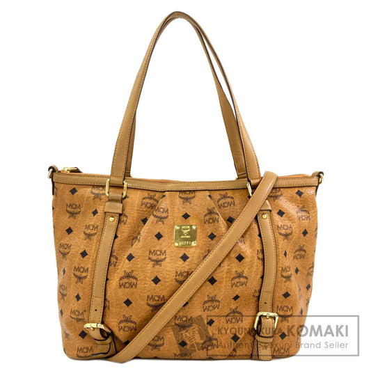 MCM logo Tote Bag Leather Ladies [Used]