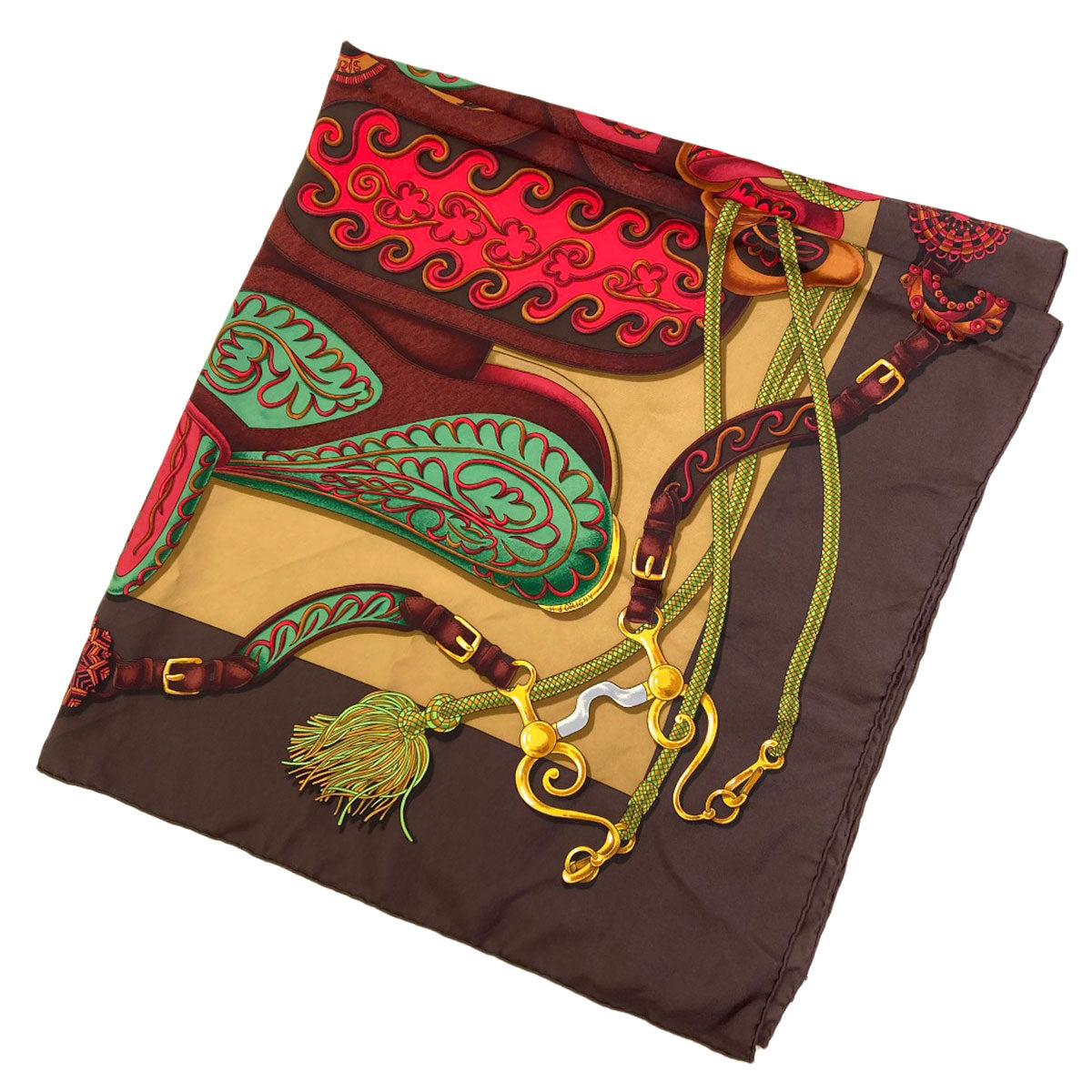 HERMES Carre90 Festival Scarf Silk Ladies [Used]