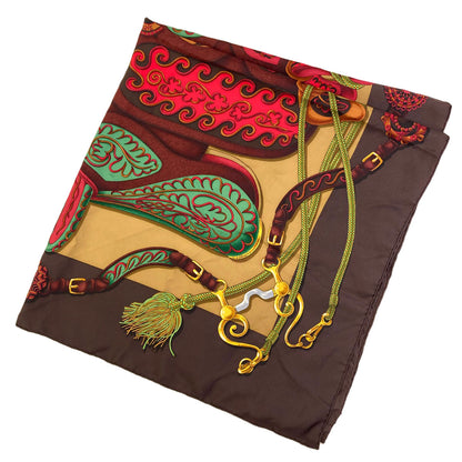 HERMES Carre90 Festival Scarf Silk Ladies [Used]