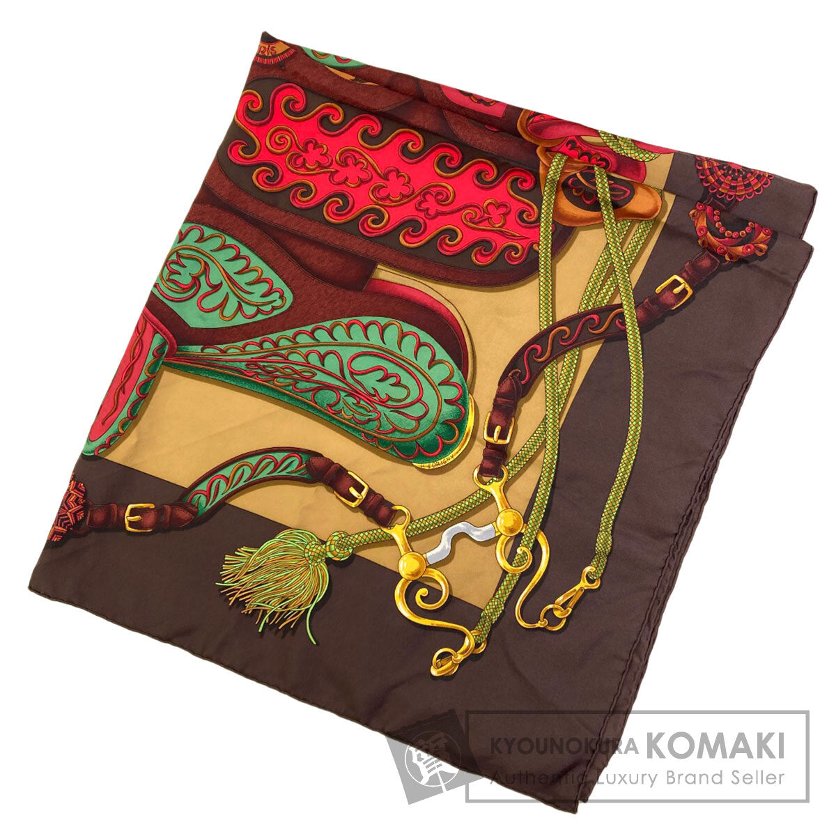 HERMES Carre90 Festival Scarf Silk Ladies [Used]