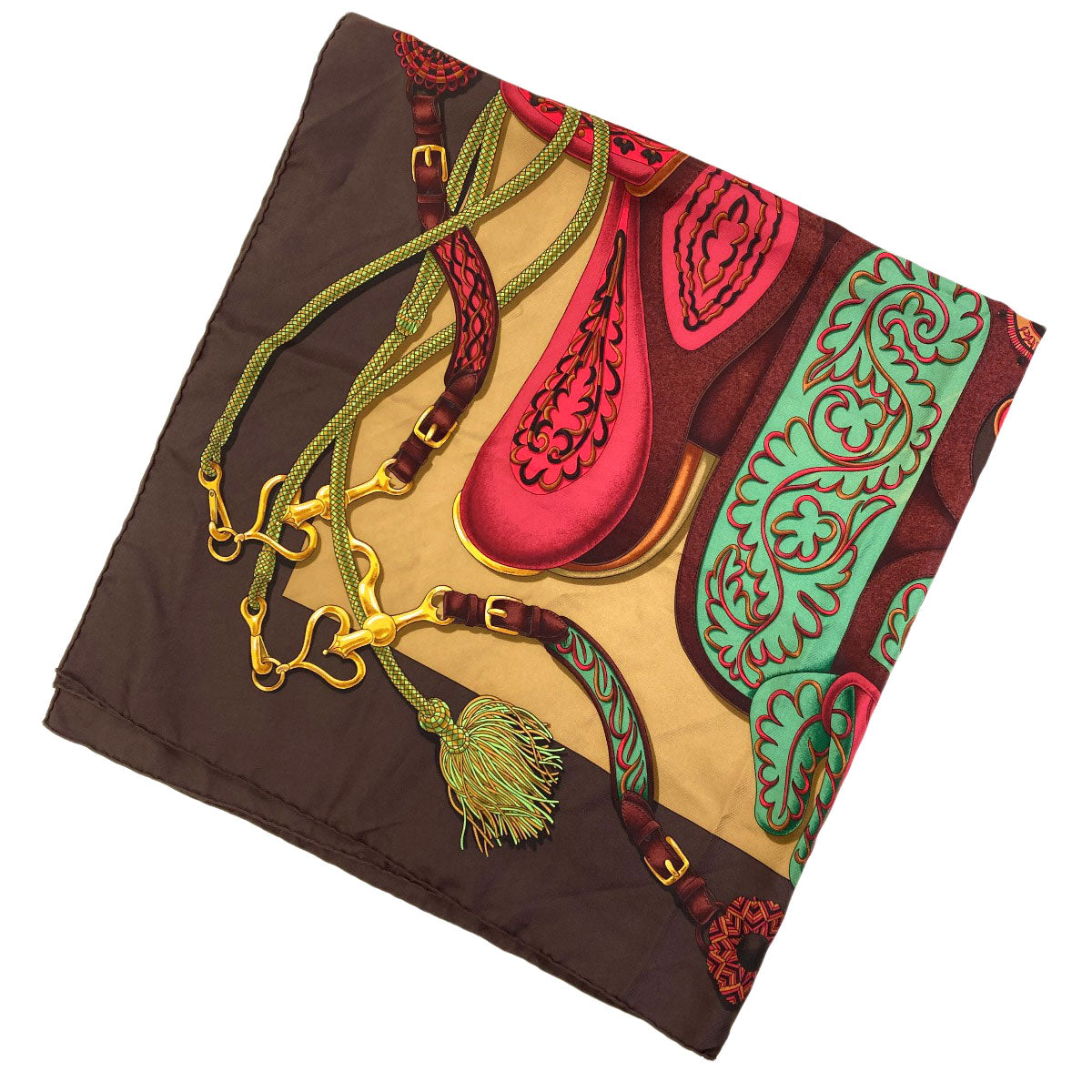 HERMES Carre90 Festival Scarf Silk Ladies [Used]