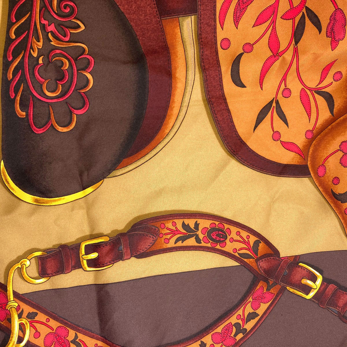 HERMES Carre90 Festival Scarf Silk Ladies [Used]