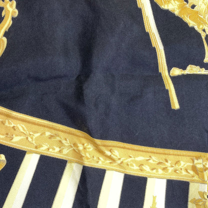 HERMES Carre90: Sea and Cavalry Scarf Silk Ladies [Used]