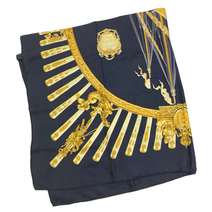 HERMES Carre90: Sea and Cavalry Scarf Silk Ladies [Used]