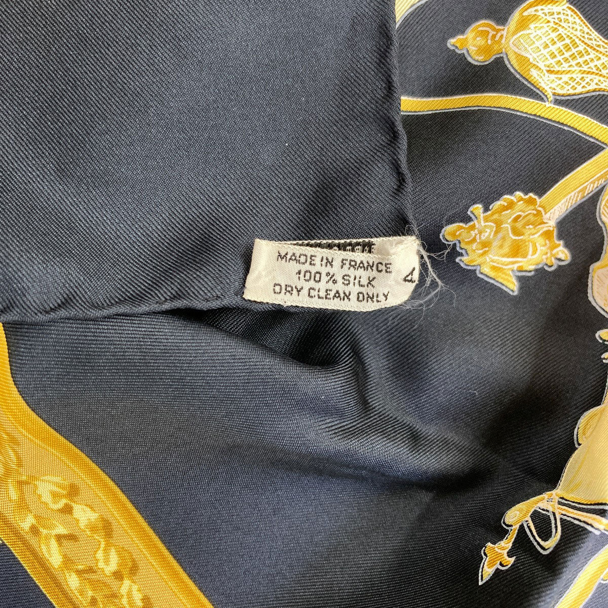 HERMES Carre90: Sea and Cavalry Scarf Silk Ladies [Used]
