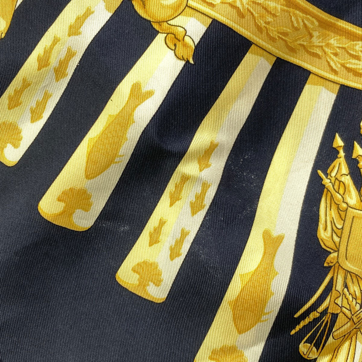 HERMES Carre90: Sea and Cavalry Scarf Silk Ladies [Used]