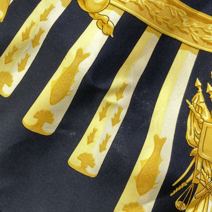 HERMES Carre90: Sea and Cavalry Scarf Silk Ladies [Used]