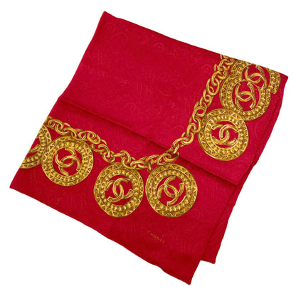 CHANEL COCO Mark Scarf Silk Ladies [Used]