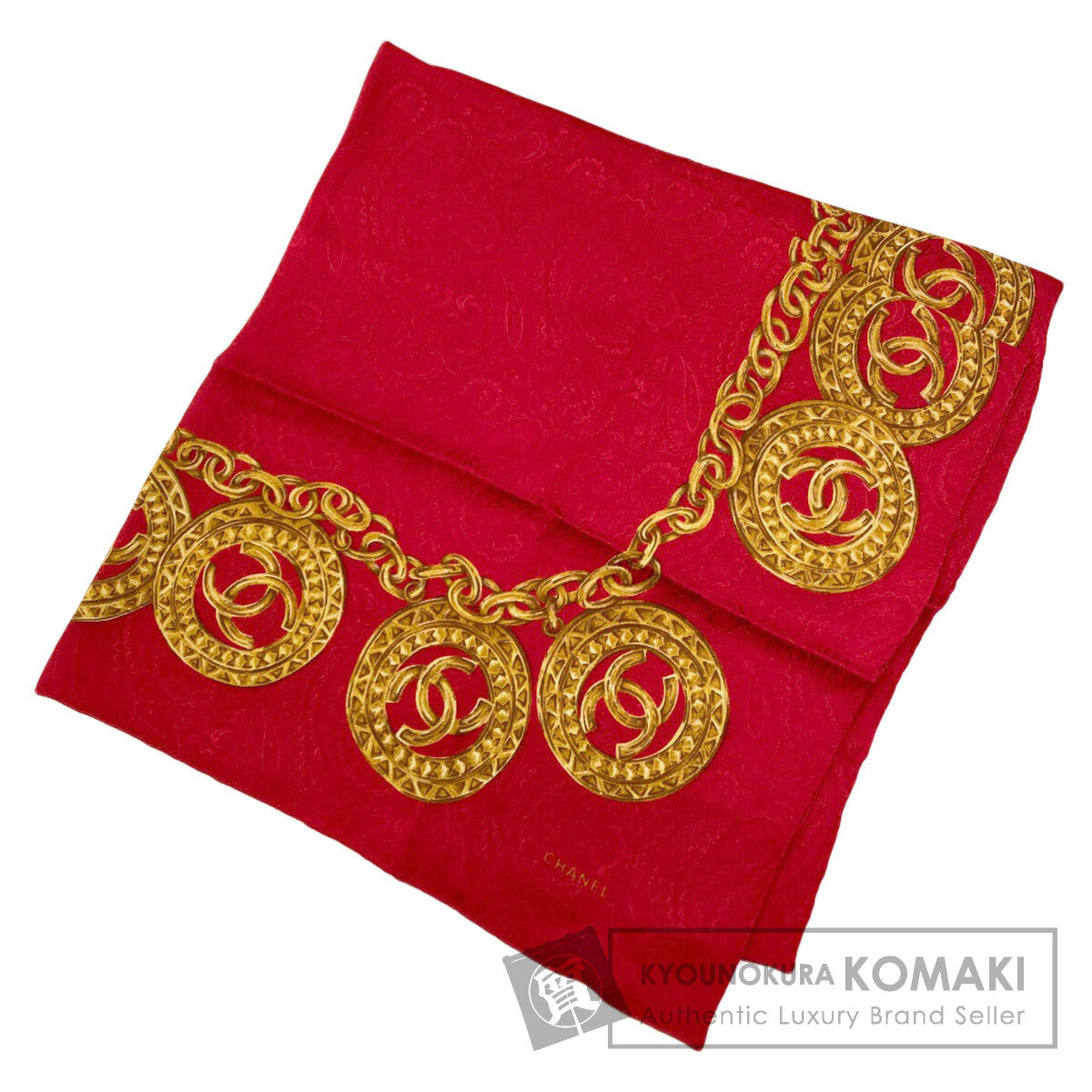 CHANEL COCO Mark Scarf Silk Ladies [Used]