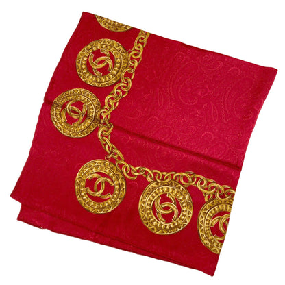 CHANEL COCO Mark Scarf Silk Ladies [Used]