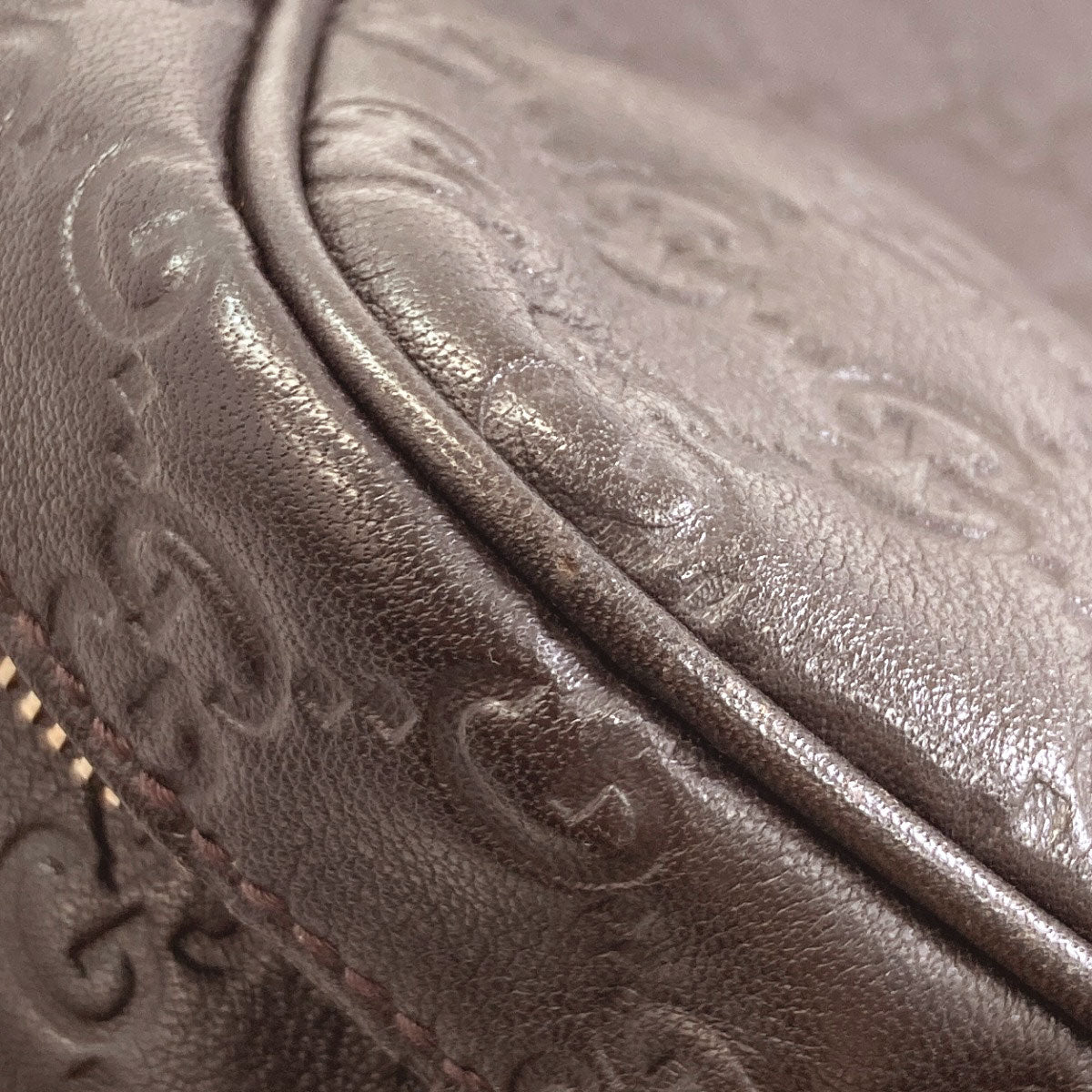 GUCCI 201448 GG signature guccissima Shoulder Bag Leather Ladies [Used]