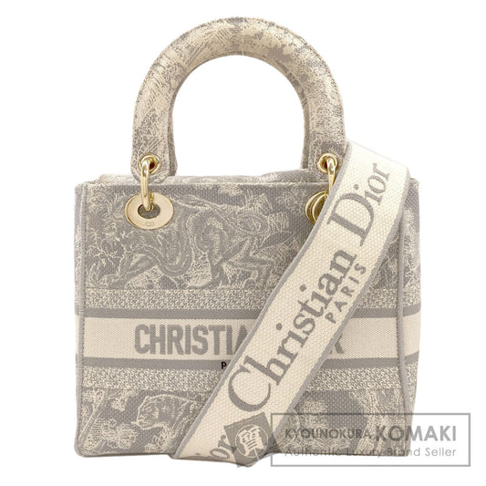 CHRISTIAN DIOR Lady D-Lite 2WAY Handbag Canvas Ladies [Used]