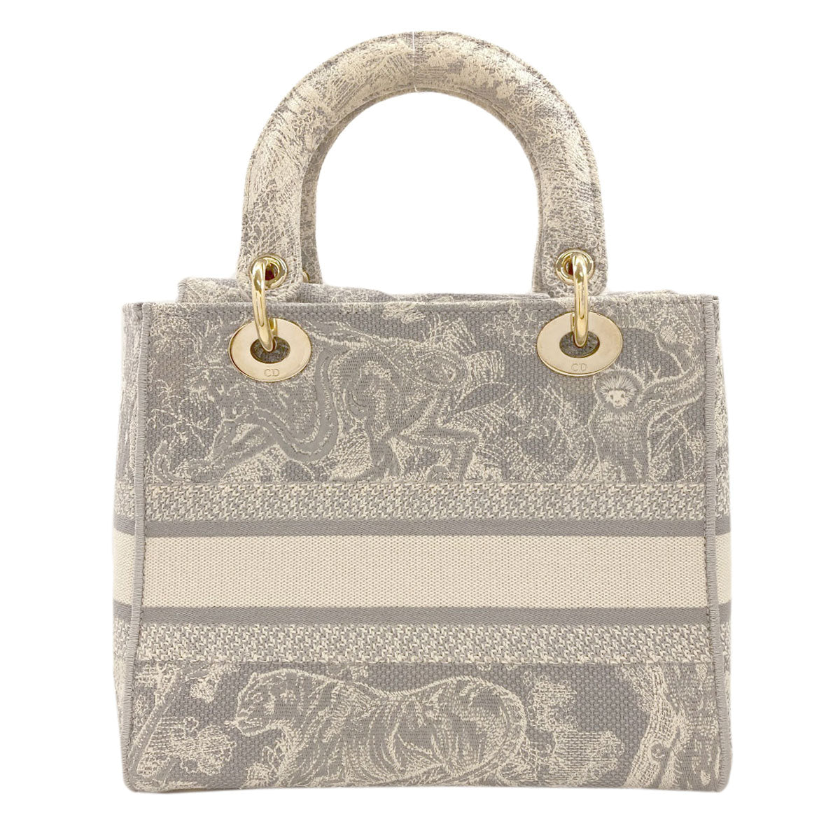 CHRISTIAN DIOR Lady D-Lite 2WAY Handbag Canvas Ladies [Used]