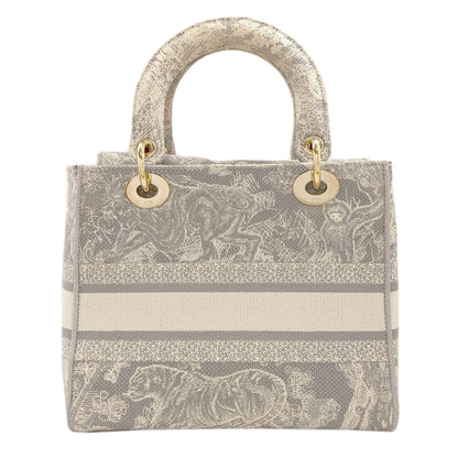 CHRISTIAN DIOR Lady D-Lite 2WAY Handbag Canvas Ladies [Used]