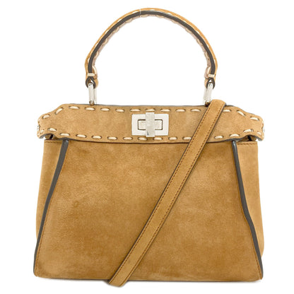 FENDI Peekaboo Celeria 2WAY Handbag Suede Ladies [Used]