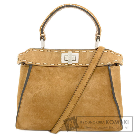 FENDI Peekaboo Celeria 2WAY Handbag Suede Ladies [Used]