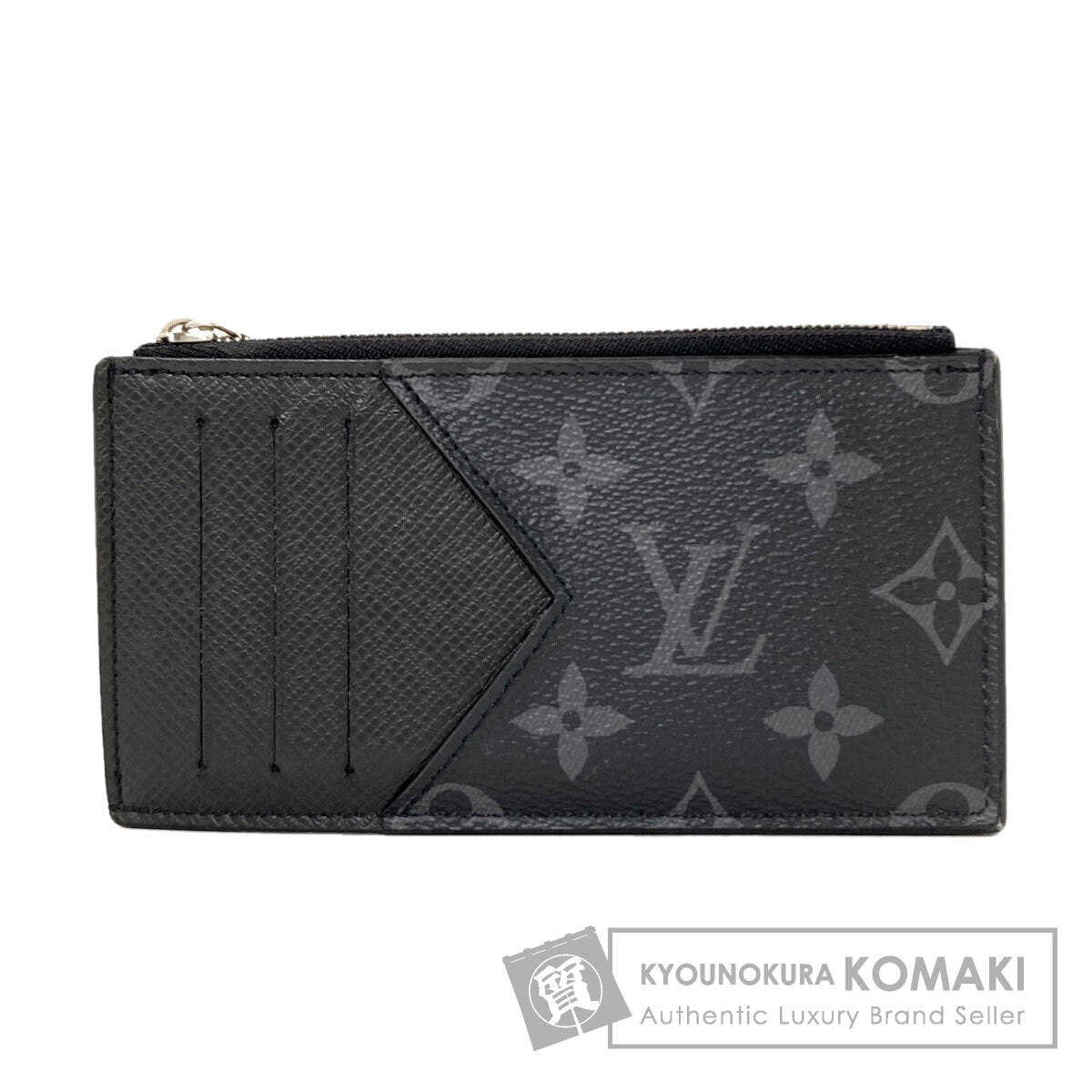 LOUIS VUITTON M29656 Coin card holder coin purse Monogram Eclipse mens [Used]