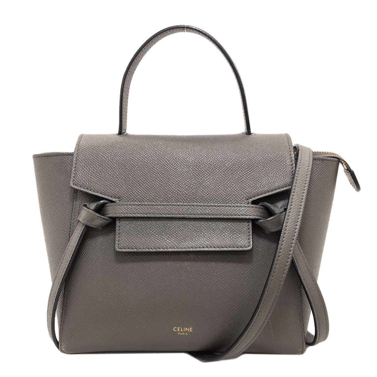 CELINE Belt bag nano 2WAY Handbag Calf Ladies [Used]