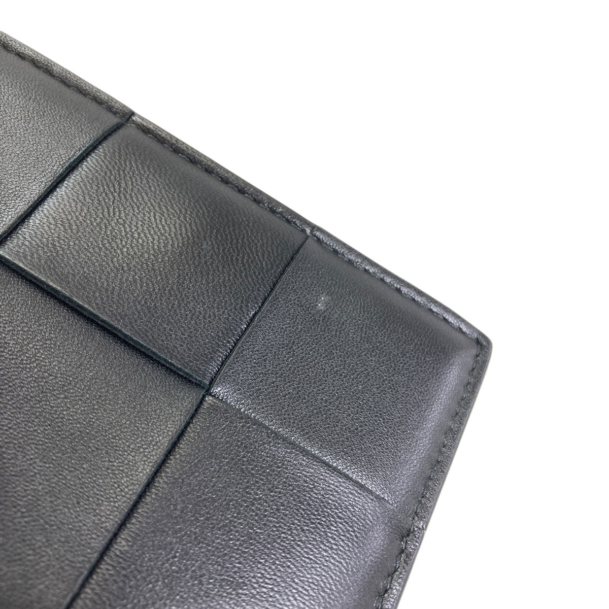 BOTTEGA VENETA Cassette Small Bifold Wallet with Coin Pocket Leather Ladies [Used]