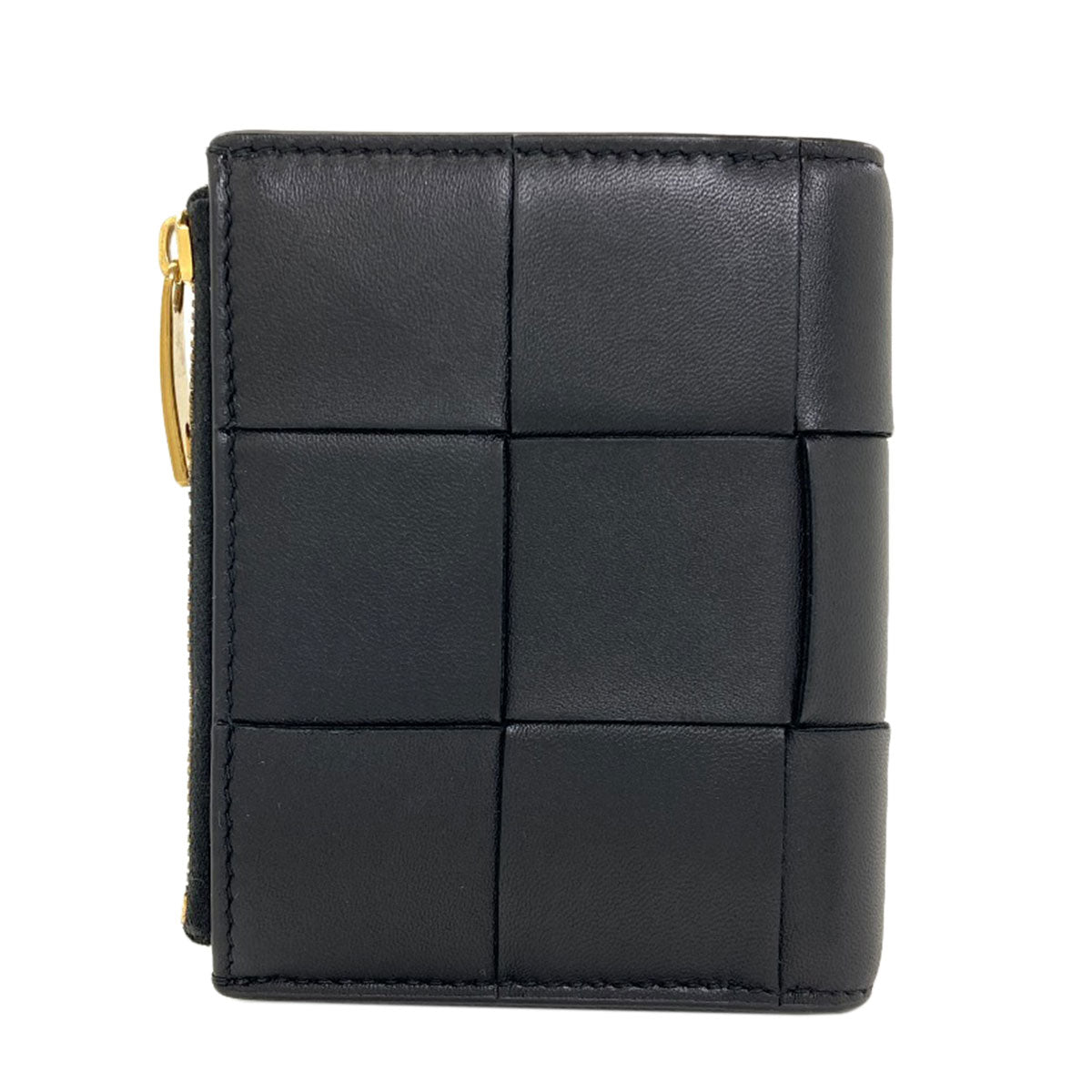 BOTTEGA VENETA Cassette Small Bifold Wallet with Coin Pocket Leather Ladies [Used]