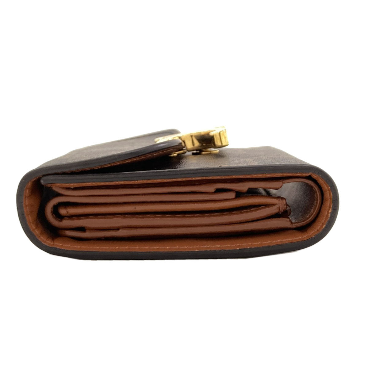 CELINE Small flap wallet Triomphe Tri-fold wallet (with Coin Pocket) PVC Ladies [Used]