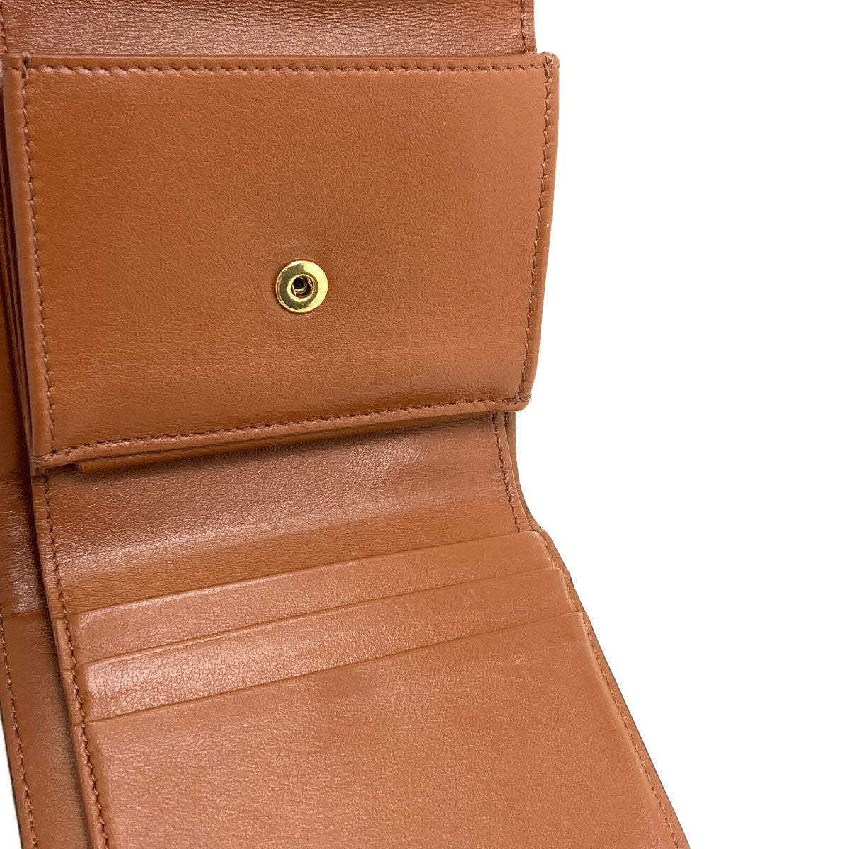 CELINE Small flap wallet Triomphe Tri-fold wallet (with Coin Pocket) PVC Ladies [Used]